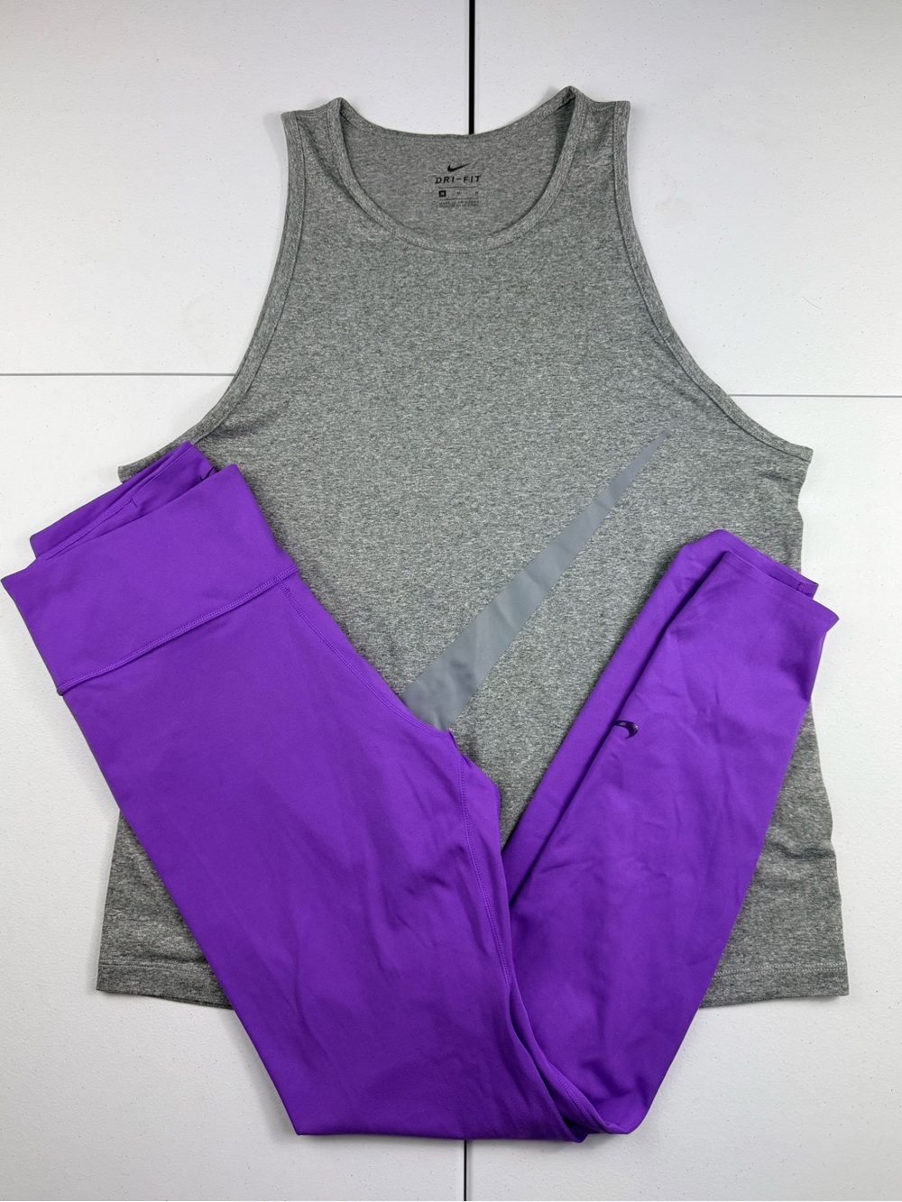 Nike Women's Purple Performance Leggings and top